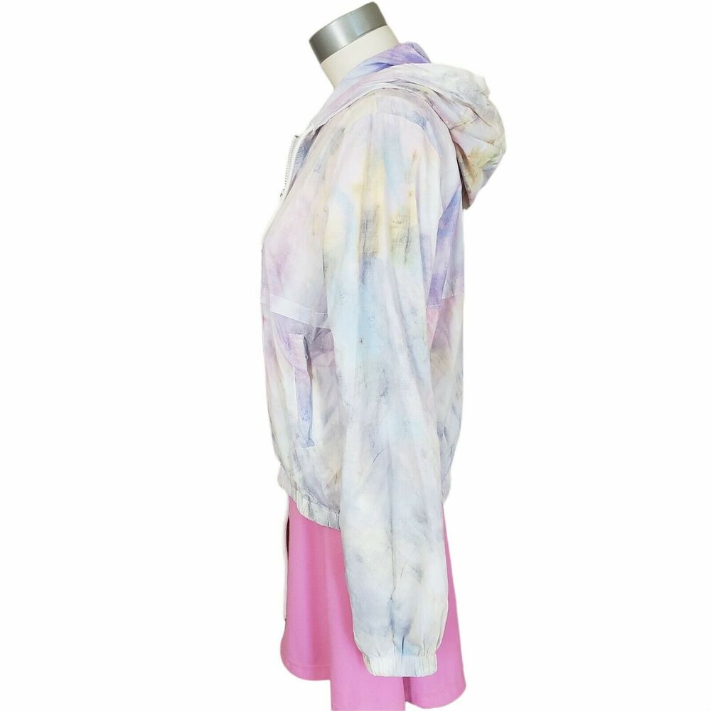 GENERATION LOVE Vienna tie dye lightweight hooded windbreaker jacket Size XS NEW - Picture 2 of 5